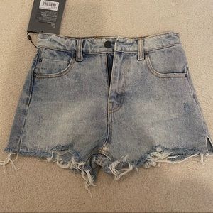 DENIM X ALEXANDER WANG/ Bite Short in Bleach